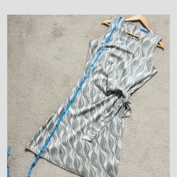 NWT J. McLaughlin Dress Elora Sleeveless Faux Wrap Dress Retro Sway  Sz Large - Picture 10 of 15